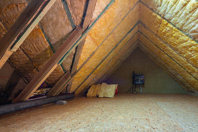 Thermal insulation of the attic in the house in greenwich ct